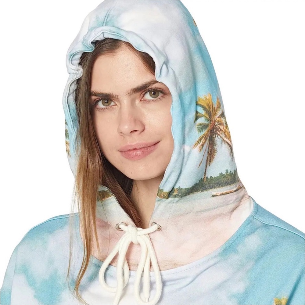 Blank NYC Paradise Island Vibe Hoodie Size Medium BNWT - Picture 3 of 14